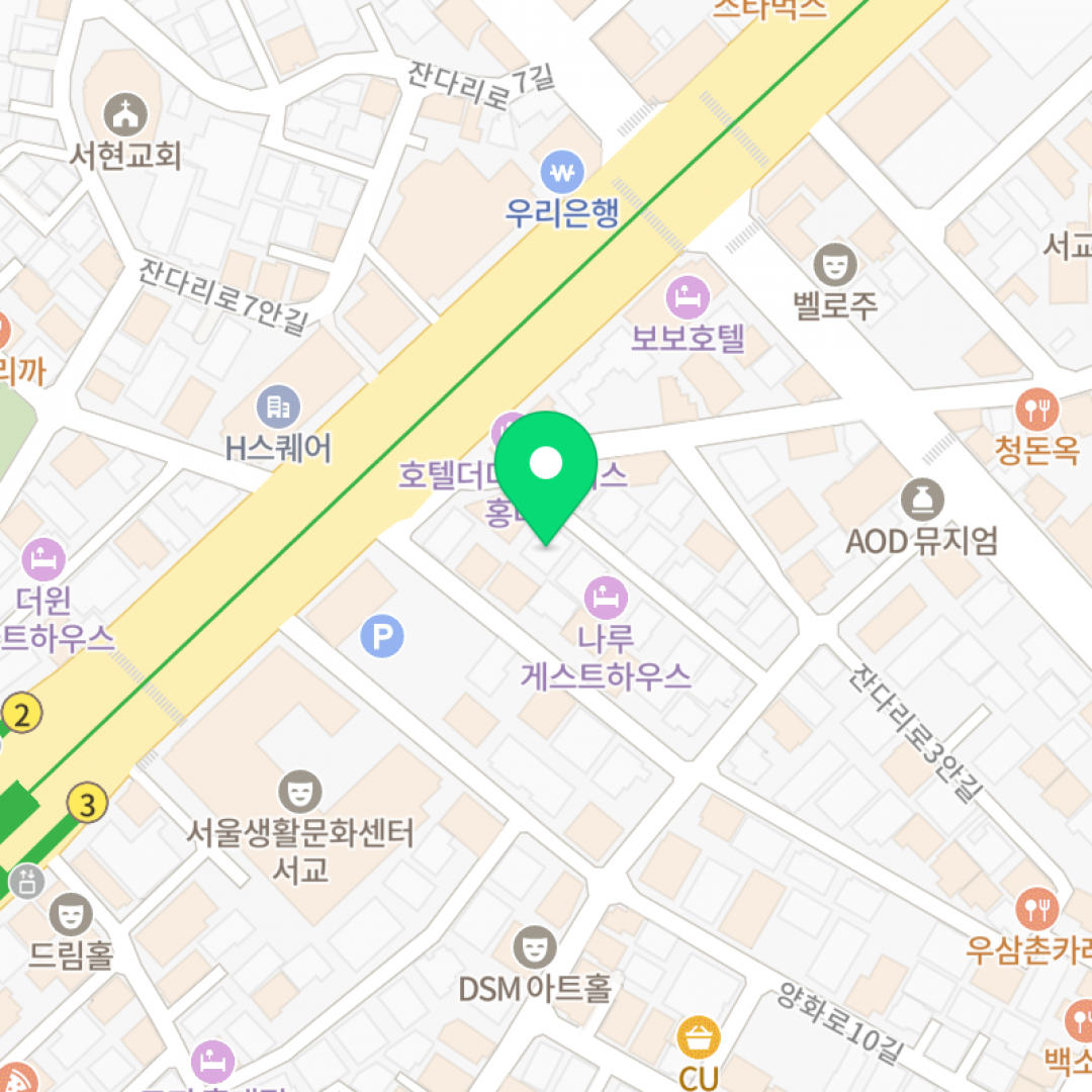 티디컴퍼니 위치 (네이버 지도)