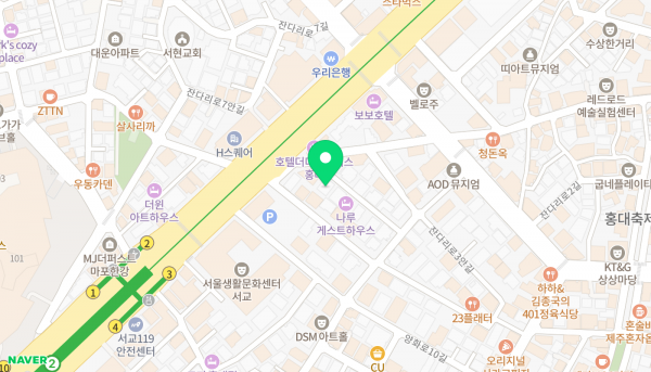 티디컴퍼니 위치 (네이버 지도)