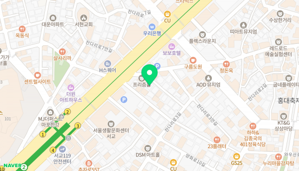 티디컴퍼니 위치 (네이버 지도)