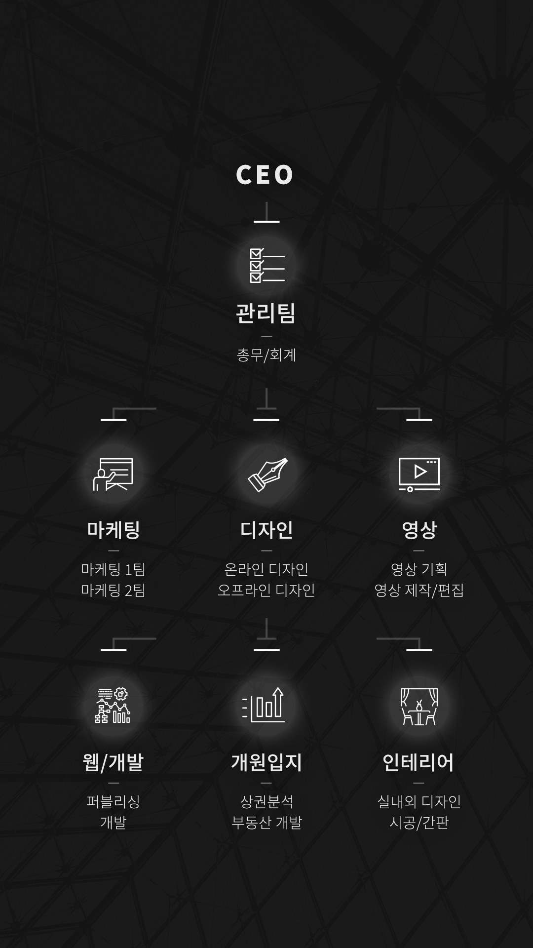 티디퍼니 조직도